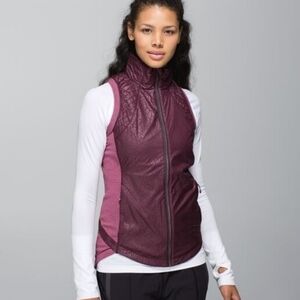 Lululemon Rebel Runner sleevless vest floral stripe print sz 4